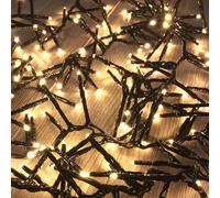 Guirlande Lumineuse Cluster 400 LED Intérieur et Extérieur Blanc Chaud Câble ...