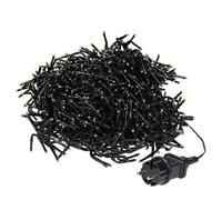 Guirlande lumineuse Cluster ECD Germany 11m 1512 LED blanc chaud minuterie 8 modes d'éclairage IP44