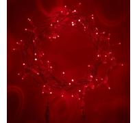 Guirlande Lumineuse Core Connect 70m 700 LED Rouge Câble Transparent Raccordable