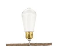 Guirlande Lumineuse D?Corative 10 Ampoules Led Cable 1m65 Aspect Corde