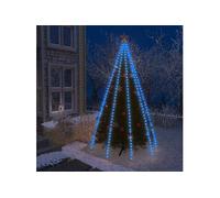 Guirlande Lumineuse d'Arbre de Noël Décoration de Noël Ornement de Noël Mariage Salon Maison Intérieur 400 LED Bleu 328893