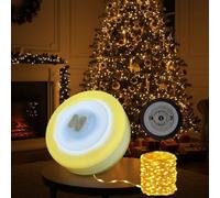 Guirlande Lumineuse de Camping Enroulable: 10m Portable Rechargeable LED Guirlande Lumineuse, 3 en 1 Lampe Camping d'extérieur étanche avec port USB pour Tente Randonnée Jardin Décoration Fête Noël