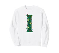 Guirlande Lumineuse de Noël avec Monogramme Lettre I Sweatshirt