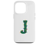 Guirlande Lumineuse de Noël avec Monogramme Lettre J Coque pour iPhone 13 Pro