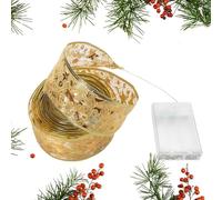 Guirlande lumineuse de Noël pour arbre, ruban lumineux de 2 m - 20 LED pour décorations de Noël extérieures | pour arbre, vacances, fête, mariage, intérieur et extérieur