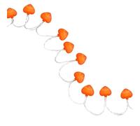 Guirlande Lumineuse décorative à LED en Forme de cœur avec Pinces Photo Roses, alimentée par Piles, 1,8 m, 40 lumières, pour fêtes et Mariages romantiques