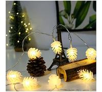 Guirlande Lumineuse décorative à LED, Guirlande Lumineuse de Noël en Forme de Pomme de pin | Décoration de Guirlande Lumineuse de Noël à LED | Décoration de Pomme de pin