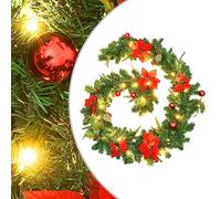 Guirlande Lumineuse décorative, Ravissante Guirlande de Noël pour Une Ambiance chaleureuse et Festive, 2,6 m de Long avec lumières LED et Design Festif