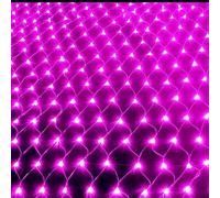 Guirlande lumineuse d'extérieur 192 LED 3 x 2 m pour jardin, patio, filet lumineux balco Fee Mesh Fairy Light étanche multicolore