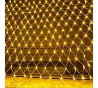 Guirlande lumineuse d'extérieur 192 LED 3 x 2 m pour jardin, patio, filet lumineux balco Fee Mesh Fairy Light étanche multicolore