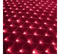 Guirlande lumineuse d'extérieur 192 LED 3 x 2 m pour jardin, patio, filet lumineux balco Fee Mesh Fairy Light étanche multicolore