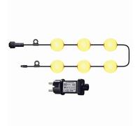 Guirlande lumineuse d'extérieur 6 boules Ampoule LED BOLLY LIGHT 5,5m avec crochet