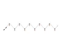 Guirlande lumineuse d'extérieur, décoration lumineuse LED, décoration de jardin, balcon, IP44, 700 cm