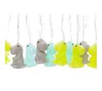 Guirlande lumineuse dinosaures - Vert, Gris et Bleu