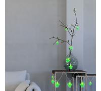 Guirlande lumineuse cactus guirlande lumineuse verte salon lampe décorative cactus, 10x LED 0,06 watts, L 185 cm