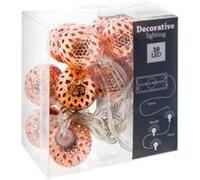 Guirlande lumineuse EDM - esprit de Noël - 2,5m - lumière chaude - 10 ampoules LED - 71311 Blanc G