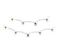 Guirlande lumineuse EDM - style guinguette - multicolore pastel - 20 ampoules LED - 12,5 m - 71625 G