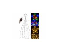 Lunartec Guirlande lumineuse effet cascade pour sapin de Noël, 180 LED, avec bluetooth & application