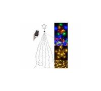 Lunartec Guirlande lumineuse effet cascade pour sapin de Noël, 240 LED, avec bluetooth & application