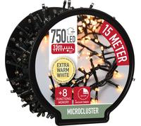 Guirlande lumineuse en cluster sur tambour EXTRA blanc chaud - 750 LED / 15m - Noël Avent Arbre de Noël Décoration