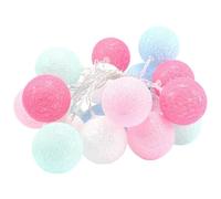 Guirlande lumineuse en forme de boule, guirlande LED vibrante, décoration lumineuse avec fonction USB, style de fête compact, éclairage décoratif pour extérieur et intérieur, accent amusant pour le