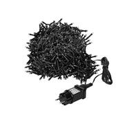 Guirlande lumineuse en grappe 39m 3000 LED blanc chaud IP44 minuterie 8 modes