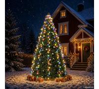 Guirlande Lumineuse d'Arbre de Noël Lumière de Décoration de Noël Ornement de Noël Jardin Extérieur 180 LED Colorées 328876