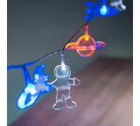 Guirlande Lumineuse Enfant 12 LED - Fusée, Planète, Astronaute