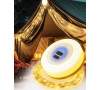 Guirlande Lumineuse Escamotable Portative Imperméable Extérieure, 10M Guirlande Lumineuse LED Escamotable Camping, Étanche Guirlande Lumineuse Rechargeable pour Chambre À Coucher, Jardin, Pati Décor
