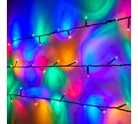 Guirlande Lumineuse Essential Connect 20m 200 LED Multicolores Câble Vert Raccordable