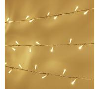 Guirlande Lumineuse Essential Connect 50m 500 LED Blanc Chaud Câble Transparent Raccordable