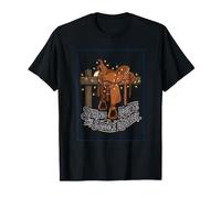 Guirlande Lumineuse et Selle Rustique de Noël Occidental T-Shirt