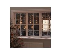 Guirlande Lumineuse Etoile et Lune avec Télécommande Lumière de Décoration Eclairage de Vacances Jardin Patio 328794