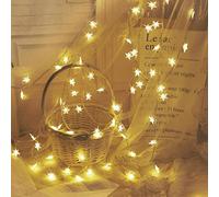 Guirlande Lumineuse Étoilée | 20 LED Lumière Étoile Étanche - Étanche Décoration Lumineuse pour Fenêtre Intérieur Fête Salle de Classe Mur Chambre Arbre Tente Plafond Salon