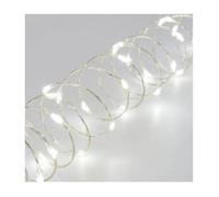 Guirlande lumineuse extérieur blanc froid 20M 400 micro LED câble argenté 8 programmes Lotti