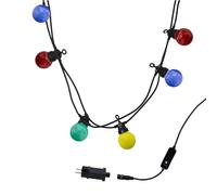 Guirlande lumineuse extérieur connectable 20 globes LED multicolore PARTY GUINGUETTE 9m 8 modes