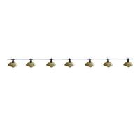 Lumisky Guirlande lumineuse extérieure 10 boules polyrattan LED blanc chaud 5,7 m