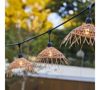 Guirlande lumineuse extérieur en polyrotin connectable 10 LED IP64 E27 L.6M Lumisky Hawaii Light