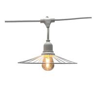 Guirlande lumineuse extérieur - LUMISKY - CHIC WHITE LIGHT - 6 m - 10 ampoules à filament - E27 - LED blanc chaud