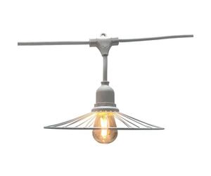 Guirlande lumineuse extérieur - LUMISKY - CHIC WHITE LIGHT - 6 m - 10 ampoules à filament - E27 - LED blanc chaud