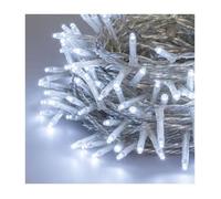 Guirlande lumineuse extérieure 180 miniled blanc froid 8 effets 13M transparente Lotti