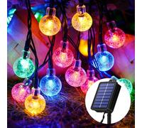Guirlande Lumineuse Exterieure,18M 100 LED Guirlande Solaire Exterieur,8 Modes IP65 Étanche Lumiere Solaire Exterieur,Guirlande Solaire,Guirlande Exterieur Solaire pour Jardin Cour Mariage Fête (RGB)