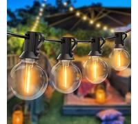 Guirlande Lumineuse Extérieure, 23M Guirlande Guinguette LED G40 Ampoules 30+3 Rechange,Guirlande Exterieur Étanche,Guirlande Decorative Raccordable pour Jardin,Fête,Soirée,Terrasse,Noël,Blanc Chaud