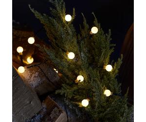 Guirlande Lumineuse Extérieure 50 Boules Blanc Chaud