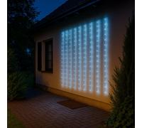 Guirlande lumineuse LED d'extérieur, décoration de jardin, balcon, lampe de terrasse, cuivre, minuterie à intensité variable 300x LED 12000K, L 300 cm, lot de 5