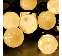 Guirlande lumineuse extérieure de Noël 50 LED 6 m IP44 blanc chaud Rebel