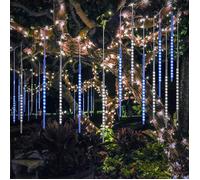 Guirlande Lumineuse Extérieure Douche de Météorites 540LEDs 10 Tube Lumières Bleu + Blanc étanches IP65 Fête Garden Showcase de Noël