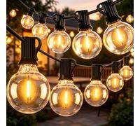 Guirlande Lumineuse Exterieure Electrique 36M, 62 Ampoules Incassable | LaPitio Guirlande Guinguette Exterieur Connectable IP45 Étanche, 2700K Blanc Chaud pour Jardin, Patio, Fête, Mariage