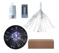 Guirlande Lumineuse Extérieure Étanche Lanterne d'Arbre Étanche à 8 Modes | Guirlande Lumineuse de Noël à Piles avec Crochet et Minuteur Pour Jardin Terrasse Tente Couloir -Toit Mariage Festival