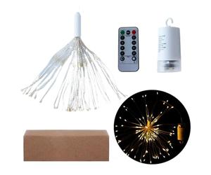 Guirlande Lumineuse Extérieure Étanche Lanterne d'Arbre Étanche à 8 Modes | Guirlande Lumineuse de Noël à Piles avec Crochet et Minuteur Pour Couloir, -Toits, Jardin, Fête, Tente, Mariage,